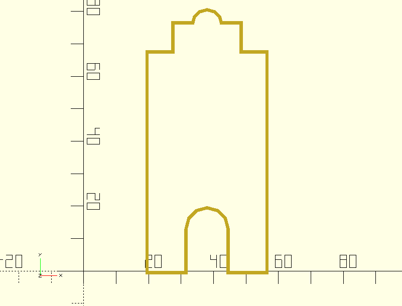 Liniengrafik Neuperver Tor